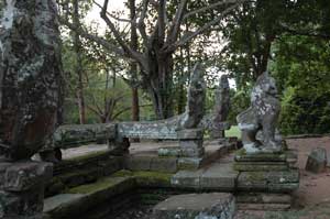 Die Terasse am Banteay Kdei-Tempel hat Ähnlichkeit mit der Terasse vor dem Bayon.